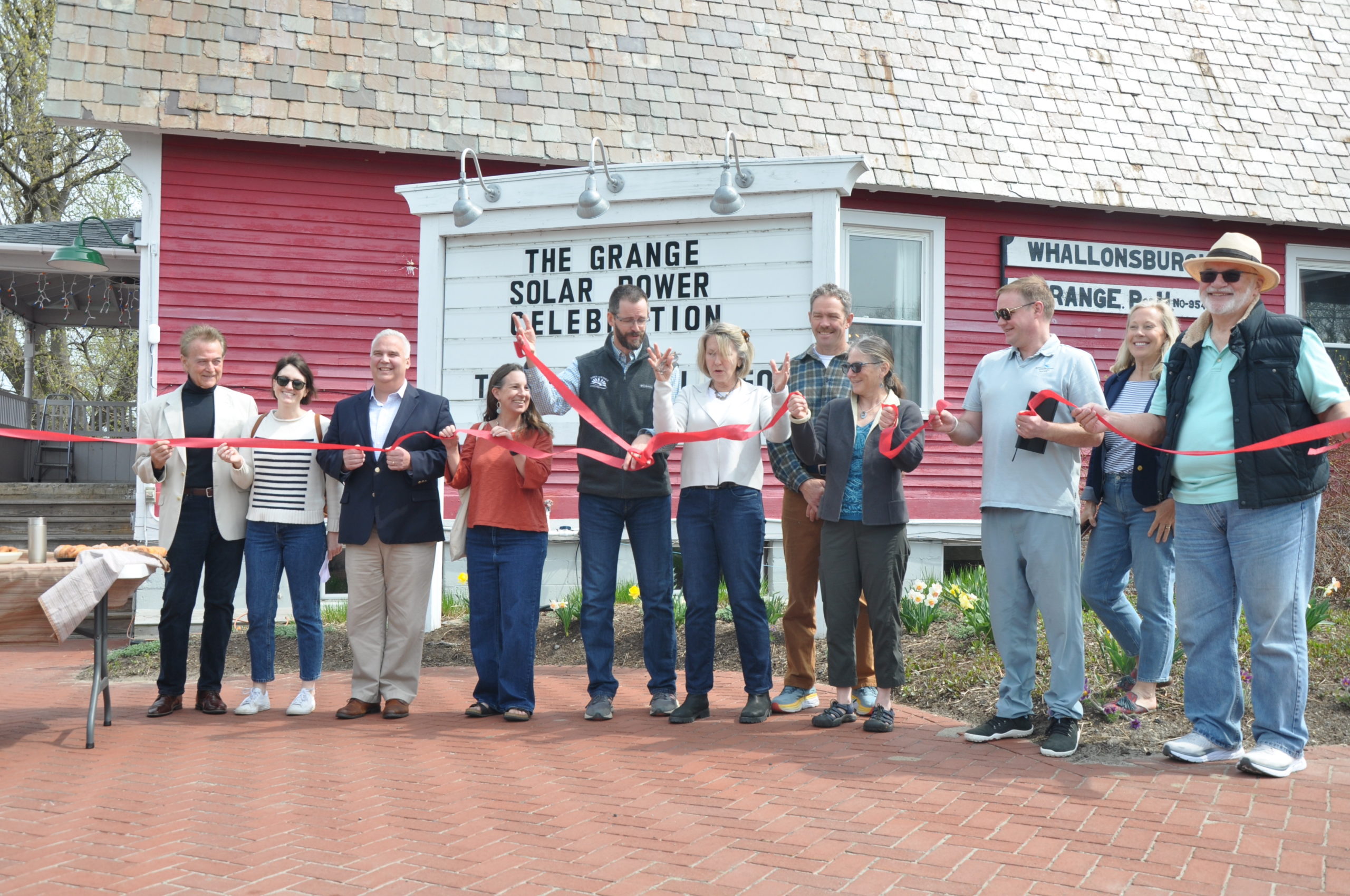 ANCA | Sun's out, power's on. Whallonsburg Grange unveils rooftop solar ...