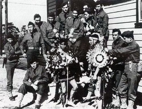 Comanche code-talkers during World War 2